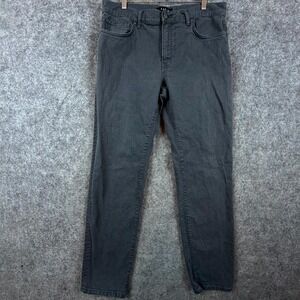 Dstld Jeans Mens 34 Gray Denim Cotton Stretch Slim Straight Leg Mid Rise